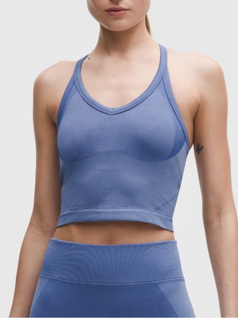 Lululemon Get Low Cross-Back Training Tank Blue S